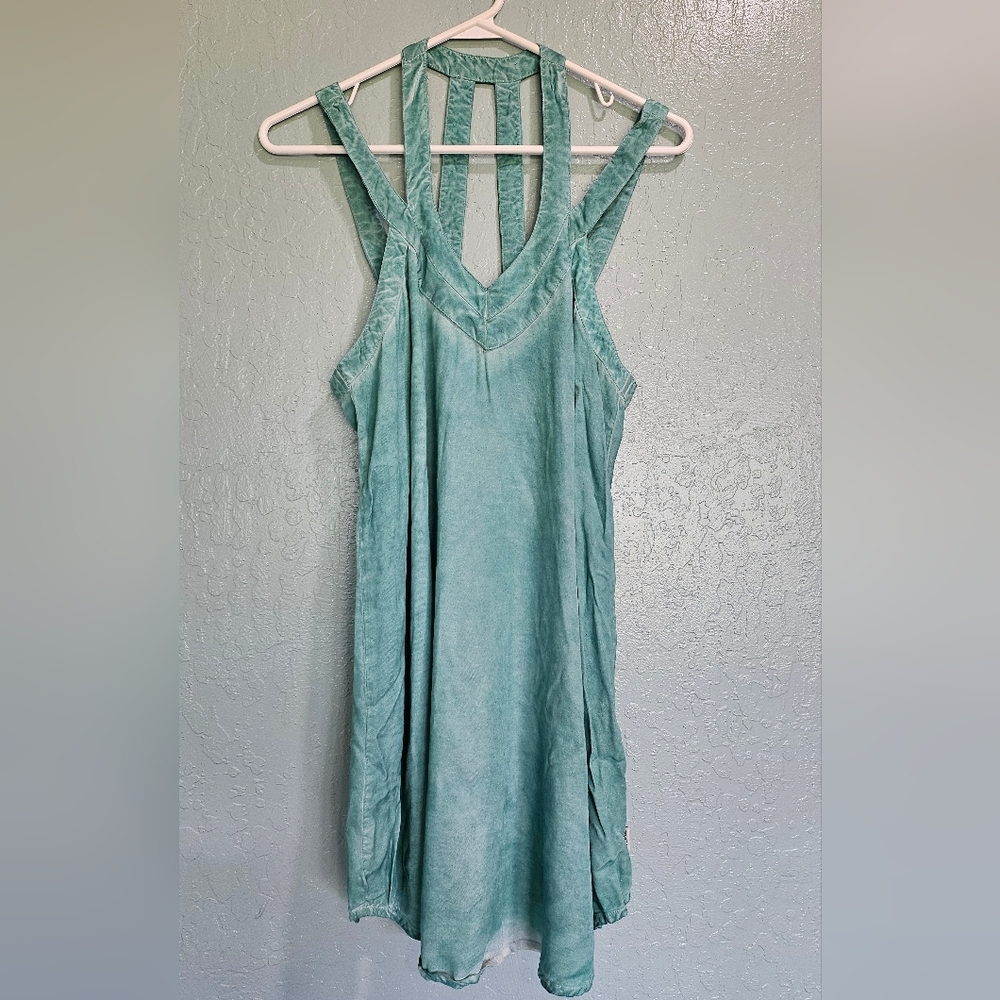 RVCA Washed Aqua A-line Shift Dress